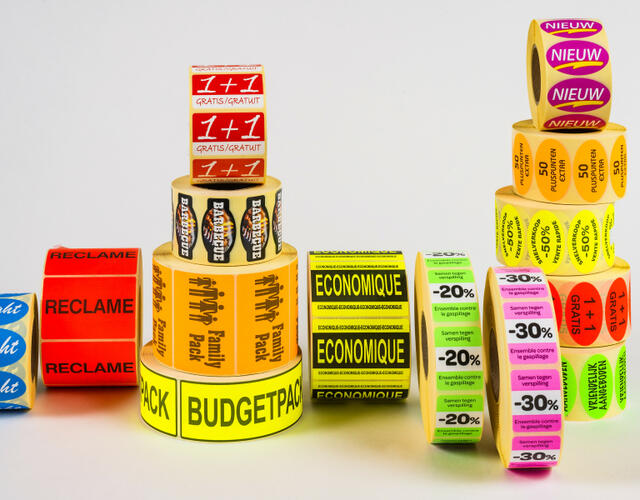 Stockage des étiquettes et des produits linerless